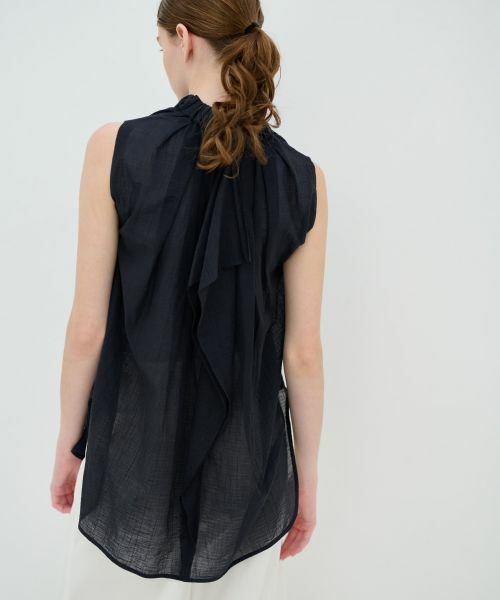 LANVIN en Bleu / ランバン オン ブルー シャツ・ブラウス | スタンドネックブラウス | 詳細9