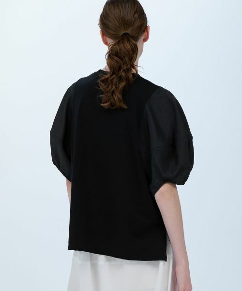 LANVIN en Bleu / ランバン オン ブルー Tシャツ | 袖布帛コンビカットソー | 詳細14