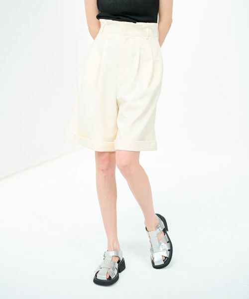 LANVIN en Bleu / ランバン オン ブルー その他パンツ | ロールアップキュロットパンツ | 詳細4