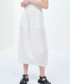 LANVIN en Bleu / ランバン オン ブルー ロング・マキシ丈スカート | ストレッチタイプライターギャザースカート