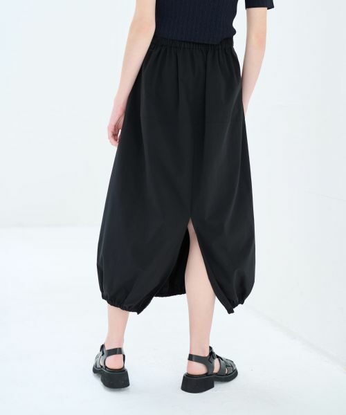 LANVIN en Bleu / ランバン オン ブルー ロング・マキシ丈スカート | ストレッチタイプライターギャザースカート | 詳細9