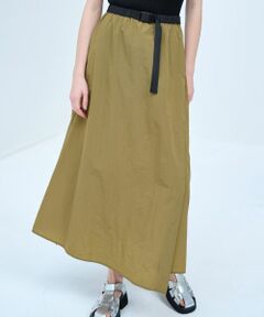 LANVIN en Bleu / ランバン オン ブルー ロング・マキシ丈スカート | ウォッシュナイロンバックルスカート