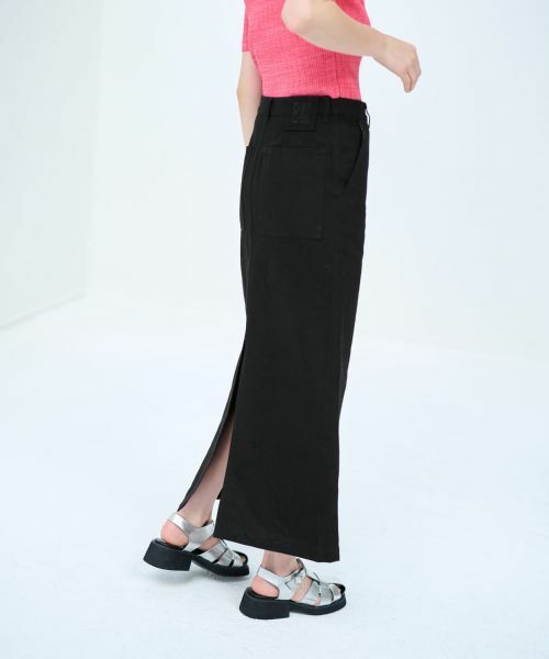 LANVIN en Bleu / ランバン オン ブルー ロング・マキシ丈スカート | デニムペンシルマキシスカート | 詳細4