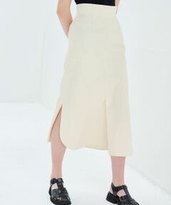 LANVIN en Bleu / ランバン オン ブルー ロング・マキシ丈スカート | ポンチハイウエストペンシルスカート