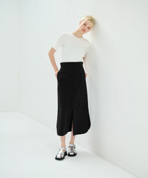 LANVIN en Bleu / ランバン オン ブルー ロング・マキシ丈スカート | ポンチハイウエストペンシルスカート | 詳細5