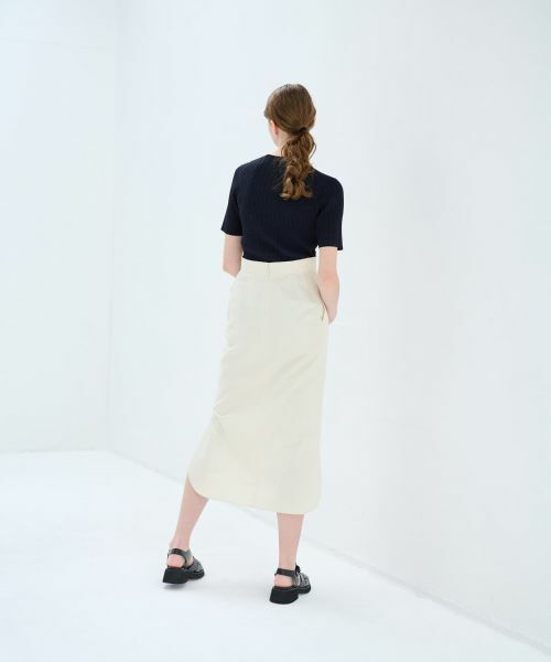 LANVIN en Bleu / ランバン オン ブルー ロング・マキシ丈スカート | ポンチハイウエストペンシルスカート | 詳細8