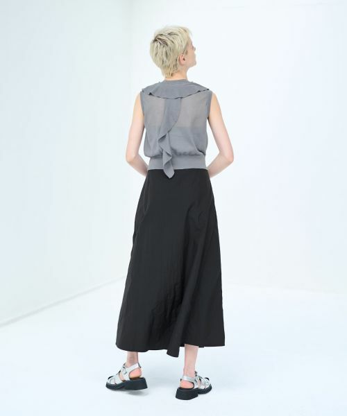 LANVIN en Bleu / ランバン オン ブルー ニット・セーター | フリルカラーノースリーブニット | 詳細11