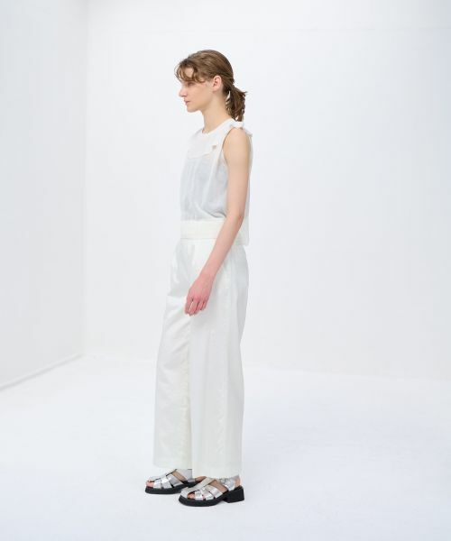 LANVIN en Bleu / ランバン オン ブルー ニット・セーター | フリルカラーノースリーブニット | 詳細2