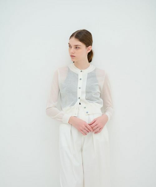 LANVIN en Bleu / ランバン オン ブルー カーディガン・ボレロ | ショート丈ニットカーディガン | 詳細10