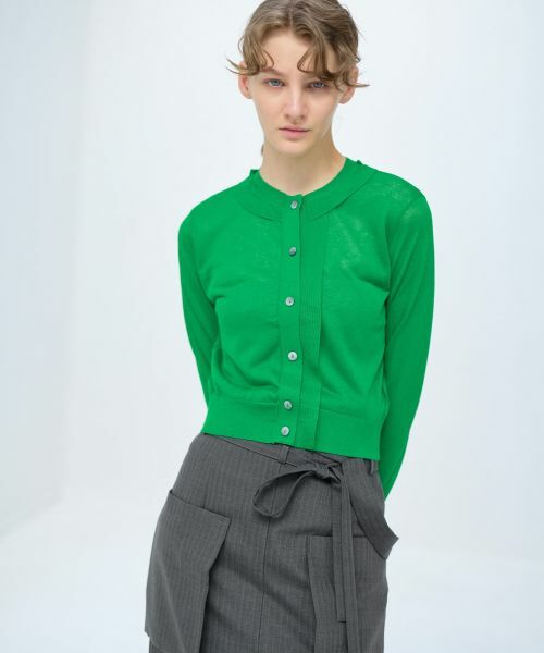 LANVIN en Bleu / ランバン オン ブルー カーディガン・ボレロ | ショート丈ニットカーディガン | 詳細6