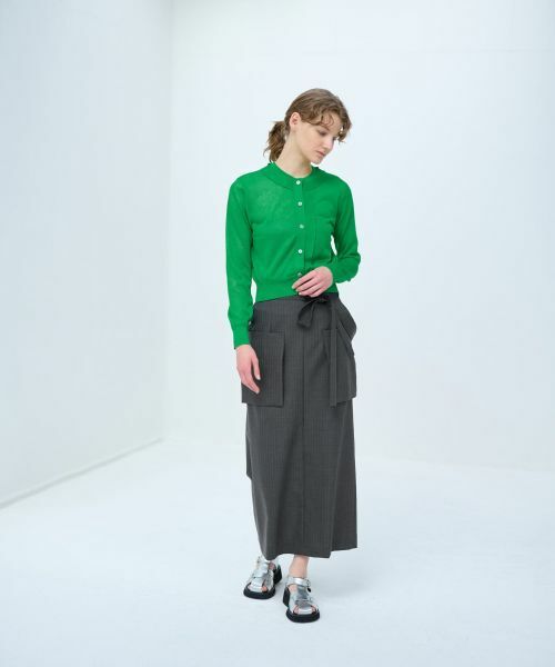 LANVIN en Bleu / ランバン オン ブルー カーディガン・ボレロ | ショート丈ニットカーディガン | 詳細7