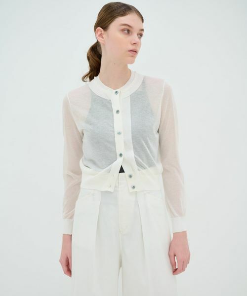 LANVIN en Bleu / ランバン オン ブルー カーディガン・ボレロ | ショート丈ニットカーディガン | 詳細9