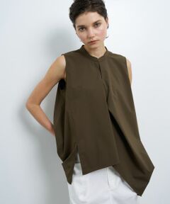 LANVIN en Bleu / ランバン オン ブルー シャツ・ブラウス | アシンメヘムスキッパーブラウス