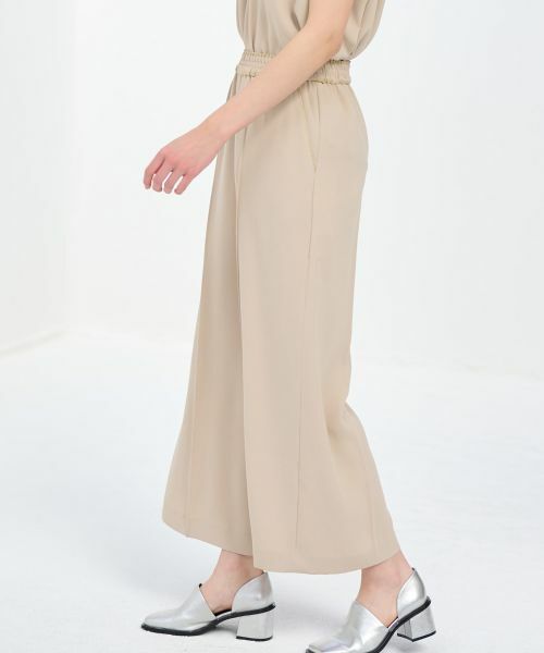 LANVIN en Bleu / ランバン オン ブルー その他パンツ | ジョーゼットゴムワイドパンツ | 詳細2