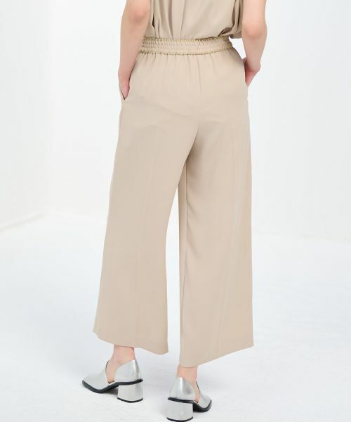 LANVIN en Bleu / ランバン オン ブルー その他パンツ | ジョーゼットゴムワイドパンツ | 詳細3