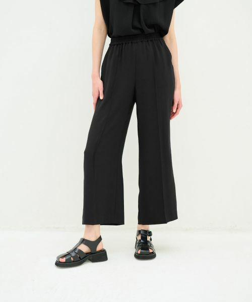 LANVIN en Bleu / ランバン オン ブルー その他パンツ | ジョーゼットゴムワイドパンツ | 詳細5