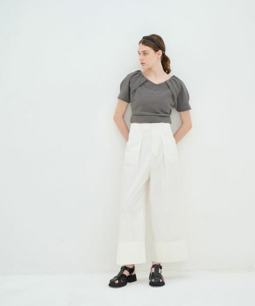 LANVIN en Bleu / ランバン オン ブルー その他パンツ | コットンリネンマッキンパンツ | 詳細13