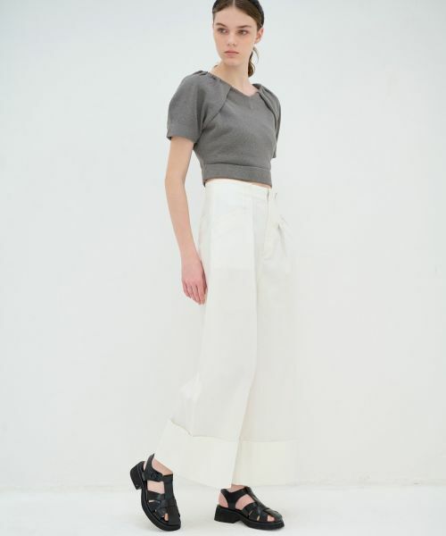 LANVIN en Bleu / ランバン オン ブルー その他パンツ | コットンリネンマッキンパンツ | 詳細14