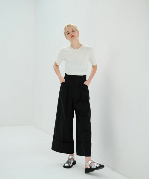 LANVIN en Bleu / ランバン オン ブルー その他パンツ | コットンリネンマッキンパンツ | 詳細7