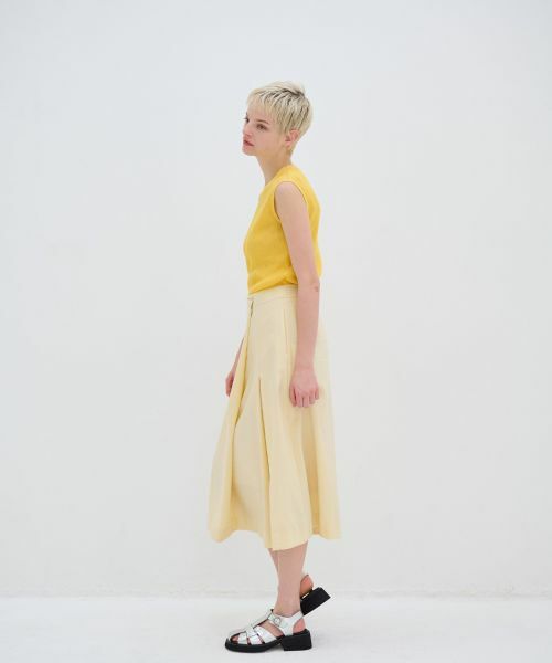 LANVIN en Bleu / ランバン オン ブルー ロング・マキシ丈スカート | ナイロンタックミディスカート | 詳細2