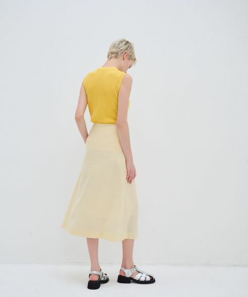 LANVIN en Bleu / ランバン オン ブルー ロング・マキシ丈スカート | ナイロンタックミディスカート | 詳細3