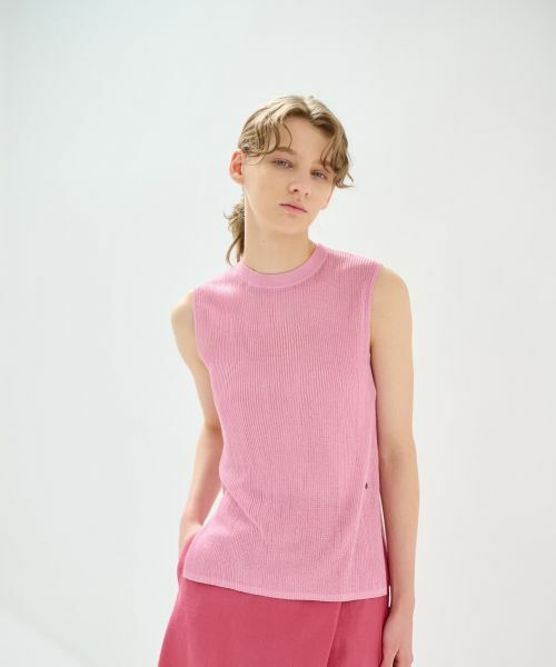 LANVIN en Bleu / ランバン オン ブルー ニット・セーター | シアーリブニットタンク | 詳細10
