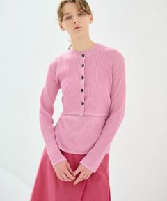 LANVIN en Bleu / ランバン オン ブルー カーディガン・ボレロ | シアーリブニットカーディガン