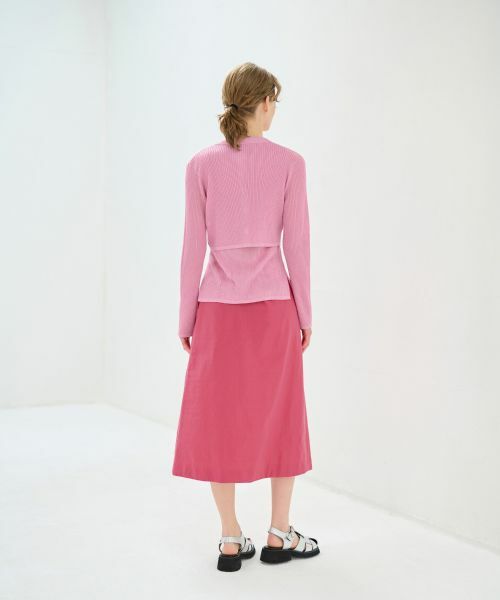 LANVIN en Bleu / ランバン オン ブルー カーディガン・ボレロ | シアーリブニットカーディガン | 詳細13