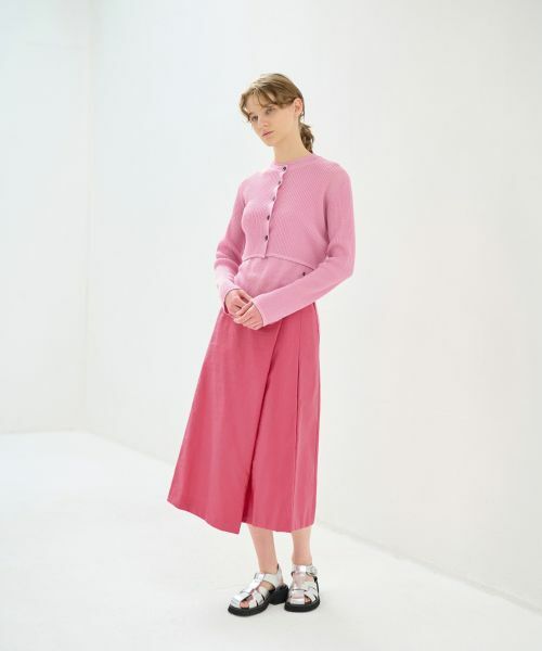 LANVIN en Bleu / ランバン オン ブルー カーディガン・ボレロ | シアーリブニットカーディガン | 詳細14