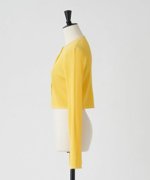 LANVIN en Bleu / ランバン オン ブルー カーディガン・ボレロ | シアーリブニットカーディガン | 詳細9