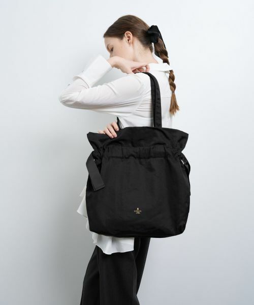 お値下げ☆ランバンオンブルー　ネイビー 巾着型バッグ セール】巾着トート（トートバッグ）｜LANVIN en Bleu（ランバン