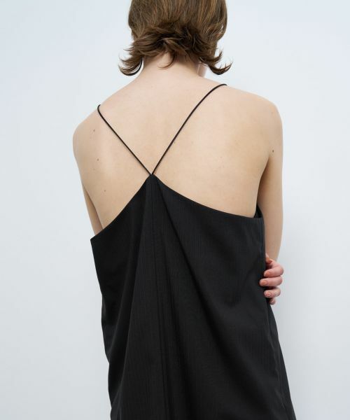 LANVIN en Bleu / ランバン オン ブルー ドレス | ウールトロピカルキャミソールワンピース | 詳細10