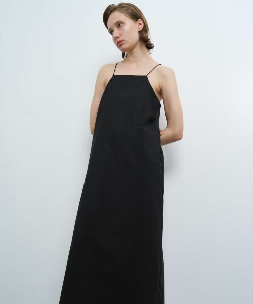 LANVIN en Bleu / ランバン オン ブルー ドレス | ウールトロピカルキャミソールワンピース | 詳細6