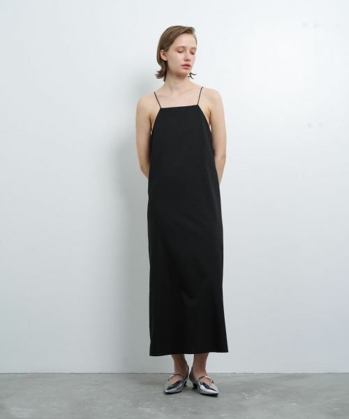LANVIN en Bleu / ランバン オン ブルー ドレス | ウールトロピカルキャミソールワンピース | 詳細7