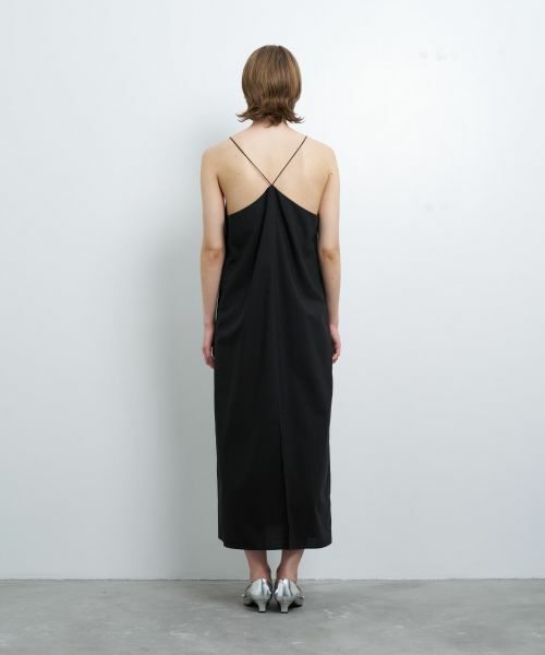 LANVIN en Bleu / ランバン オン ブルー ドレス | ウールトロピカルキャミソールワンピース | 詳細9