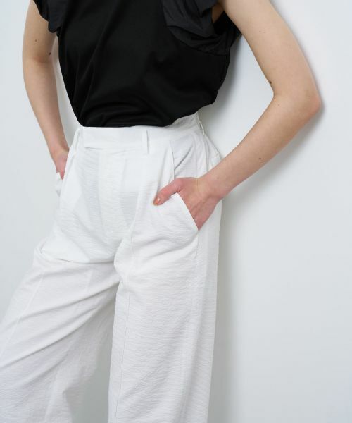 LANVIN en Bleu / ランバン オン ブルー その他パンツ | 【セットアップ対応商品】コットンリップルパンツ | 詳細9