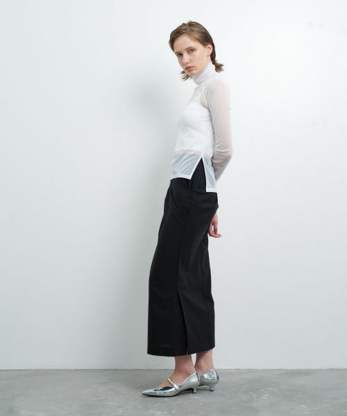 LANVIN en Bleu / ランバン オン ブルー ロング・マキシ丈スカート | ウールトロピカルドレープタイトスカート | 詳細2