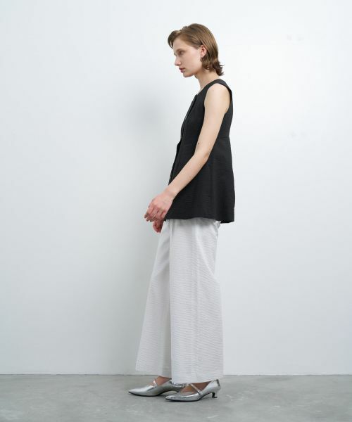 LANVIN en Bleu / ランバン オン ブルー シャツ・ブラウス | 【セットアップ対応商品】コットンリップルベスト | 詳細10