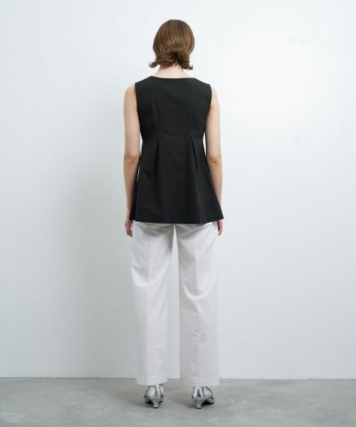 LANVIN en Bleu / ランバン オン ブルー シャツ・ブラウス | 【セットアップ対応商品】コットンリップルベスト | 詳細11