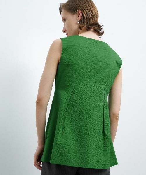 LANVIN en Bleu / ランバン オン ブルー シャツ・ブラウス | 【セットアップ対応商品】コットンリップルベスト | 詳細13