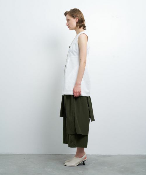 LANVIN en Bleu / ランバン オン ブルー シャツ・ブラウス | 【セットアップ対応商品】コットンリップルベスト | 詳細5