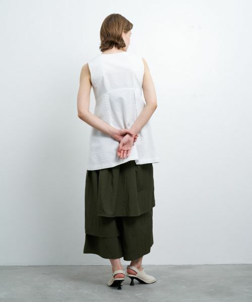 LANVIN en Bleu / ランバン オン ブルー シャツ・ブラウス | 【セットアップ対応商品】コットンリップルベスト | 詳細6