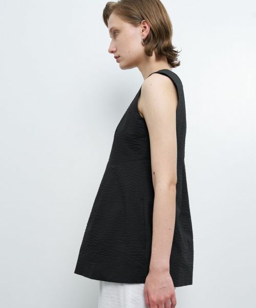 LANVIN en Bleu / ランバン オン ブルー シャツ・ブラウス | 【セットアップ対応商品】コットンリップルベスト | 詳細7