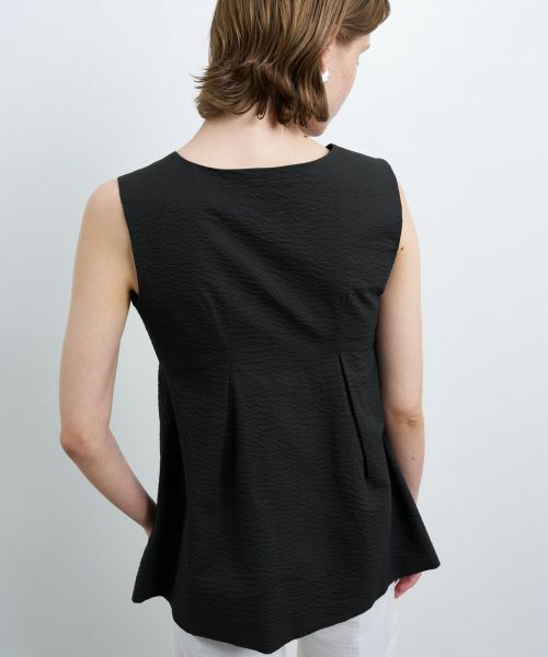 LANVIN en Bleu / ランバン オン ブルー シャツ・ブラウス | 【セットアップ対応商品】コットンリップルベスト | 詳細8