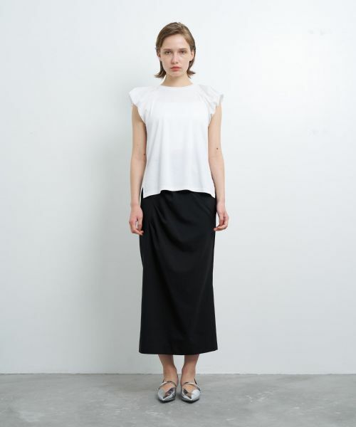 LANVIN en Bleu / ランバン オン ブルー カットソー | パフショルダーコンビカットソー | 詳細1