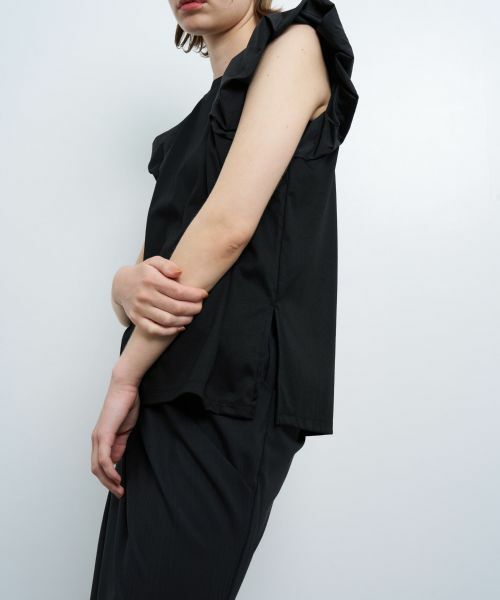 LANVIN en Bleu / ランバン オン ブルー カットソー | パフショルダーコンビカットソー | 詳細11
