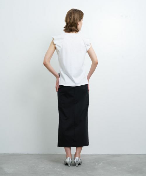 LANVIN en Bleu / ランバン オン ブルー カットソー | パフショルダーコンビカットソー | 詳細3