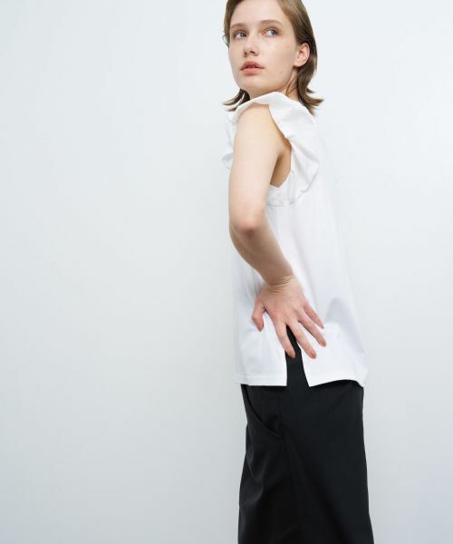 LANVIN en Bleu / ランバン オン ブルー カットソー | パフショルダーコンビカットソー | 詳細4