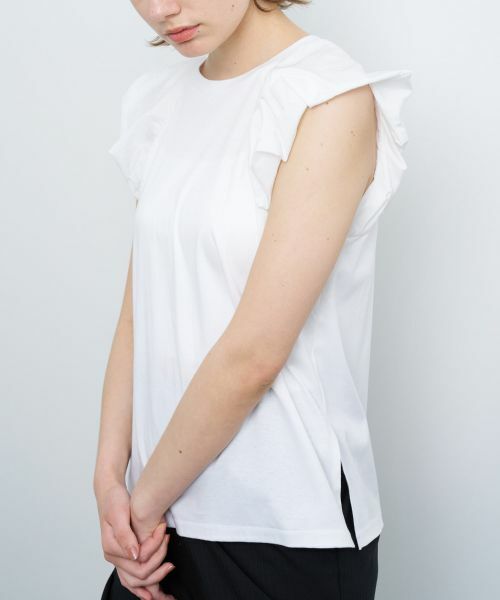 LANVIN en Bleu / ランバン オン ブルー カットソー | パフショルダーコンビカットソー | 詳細6