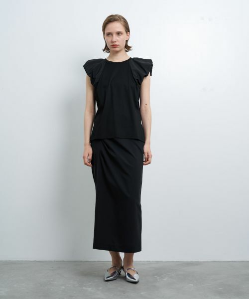 LANVIN en Bleu / ランバン オン ブルー カットソー | パフショルダーコンビカットソー | 詳細7